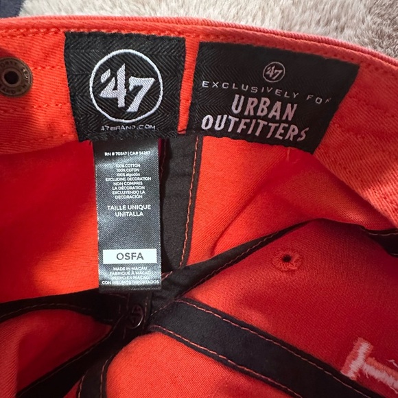 47 Brand Vibrant Orange Los Angeles Dodgers Women’s Cap - Picture 2 of 2